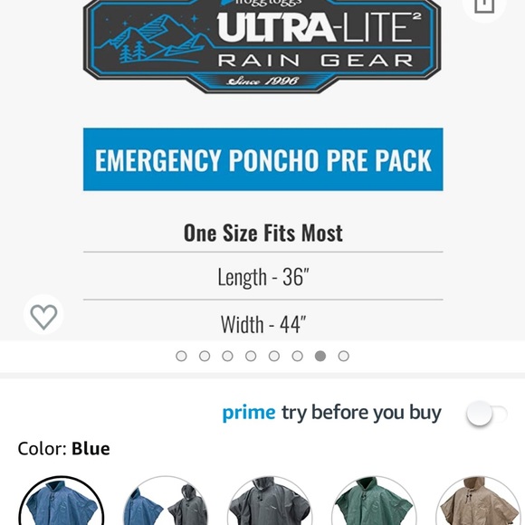 Amazon Poncho brand-new - Picture 4 of 8